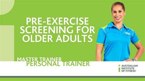 Pre Exercise Screening For Older Adults Youtube