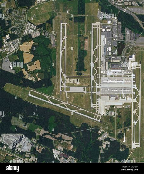 Aerial Photo Map Of Washington Dulles International Airport Virginia