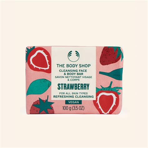 Strawberry Cleansing Face And Body Bar Soap The Body Shop The Body Shop