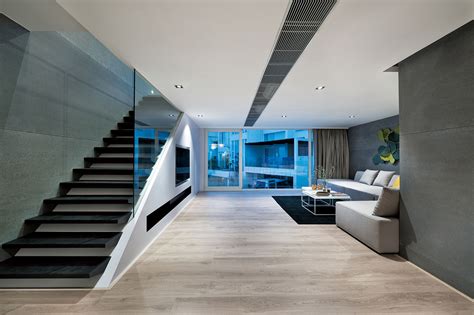 An Ultra Modern House In Hong Kong With A Glass Walled Garage