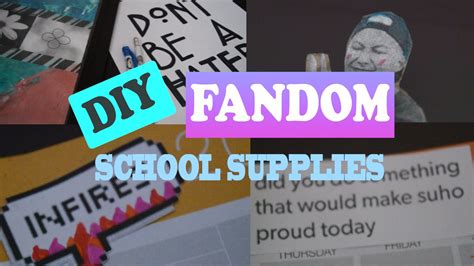 Diy Fandom Back To School Supplies Tv Shows Kpop And More School