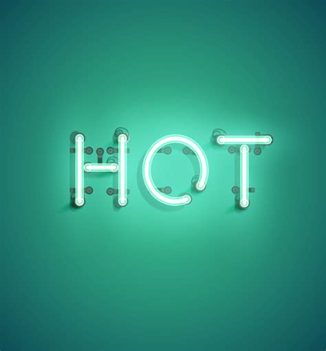 Neon Realistic Word For Advertising Vector Illustration 417940 Vector