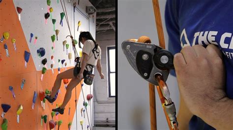 How To Lower Climber In Top Rope Belay Rock Climbing Youtube