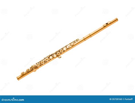 Gold Flute Stock Photo Image 35720160
