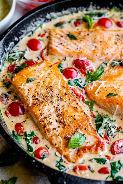 Crunchy Salmon Creamy Basil And Spinach Dish — Lauren Nicholsen