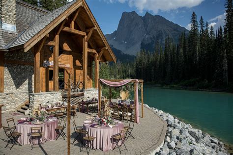 Emerald Lake Lodge Outdoor Wedding Emerald Lake Lodge Wedding