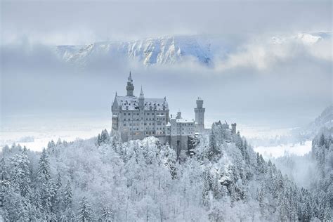 30 Winter Wonderlands Around The World Snow Castle Neuschwanstein
