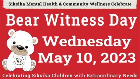 Bear Witness Day Siksika Health Servicessiksika Health Services