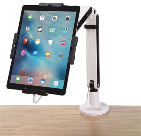 Ipad Kiosk Countertop Stand With Clamp On Mounting