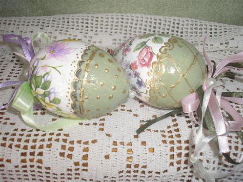 Decoupage Easter Eggs Stella ντεκουπάζ αυγά Easter Eggs Easter Crafts