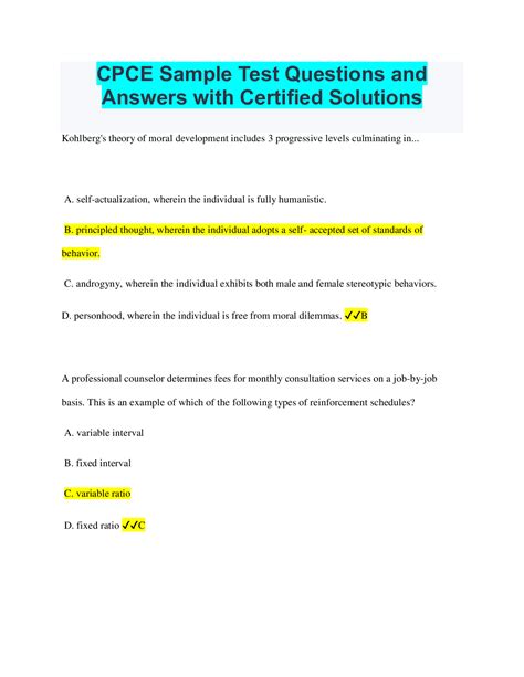 Cpce Sample Test Questions And Answers With Certified Solutions In 2023