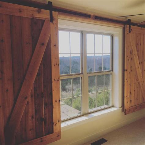 They are sure to draw attention and are an eye popping focal point in your home. Image result for barn door window covering | Barn door ...