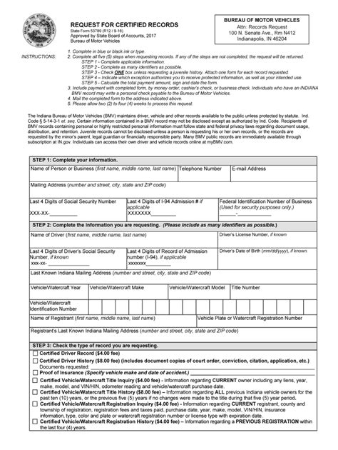 Indiana State Form 53789 Fill Out And Sign Online Dochub