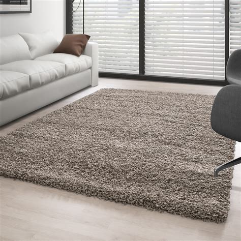 Entdecken sie stilvolle teppiche in taupe online bei benuta! Hochflor Langflor Wohnzimmer Shaggy Teppich Florhöhe 3cm ...