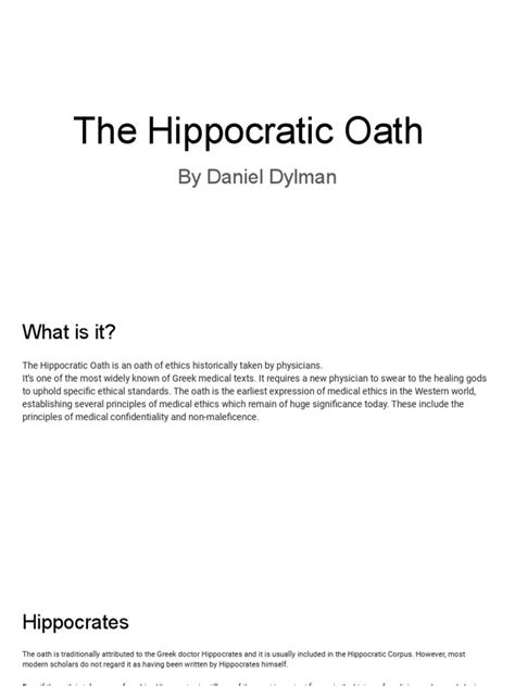 The Hippocratic Oath Pdf