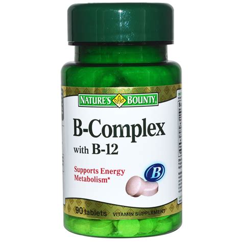 B Complex Plus B 12 90 Tablets Natures Bounty