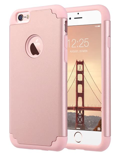 Iphone 6s Caseiphone 6 Case Ulak Slim Dual Layer Soft Silicone And Hard