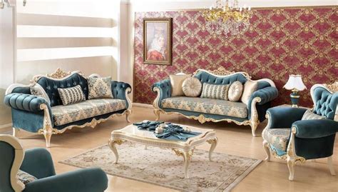 Quality Luxury Classic Living Room Sofa Sets Elegant Traditional Style