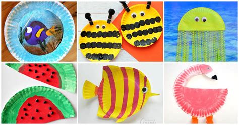 30 Cute And Easy Summer Paper Plate Crafts For Kids