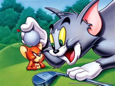 Download Tom And Jerry Cartoon Golf Scene Wallpaper