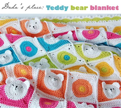 Crochet Teddy Bear Baby Blanket