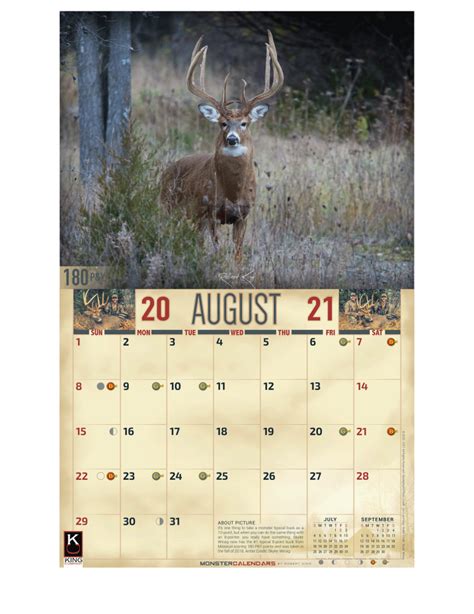 2021 Whitetail Deer Calendar 2021 Whitetail Buck Calendar