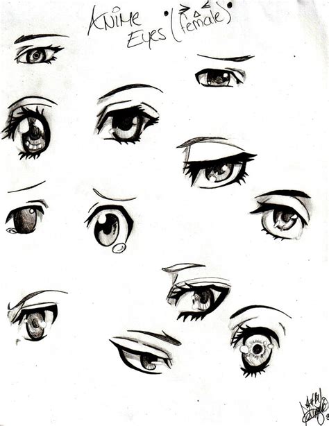 Female Anime Eyes By Derireon On Deviantart