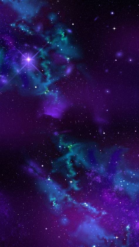 Starry Purple Night Wallpaper For 1080x1920