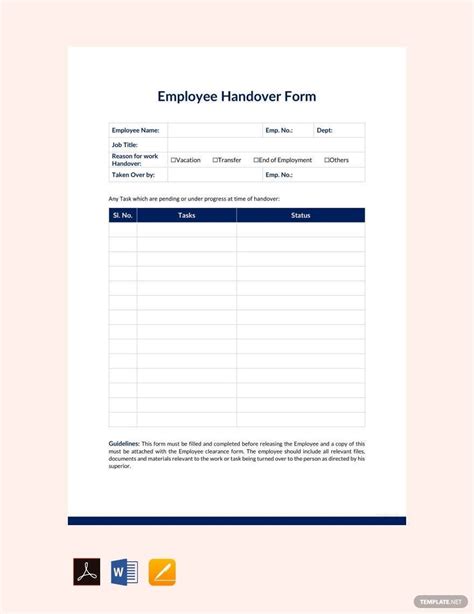 Project Handover Report Template Free Pdf Word Apple Pages Sexiezpicz