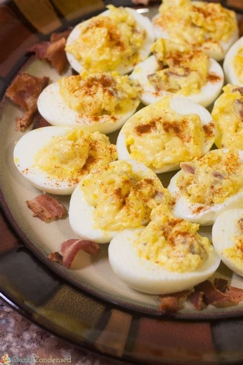 Bacon Deviled Eggs Recipe Clarks Condensed