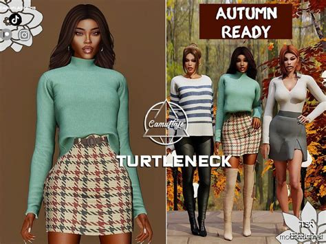 Autumn Ready Collection Sims 4 Clothes Mod Modshost