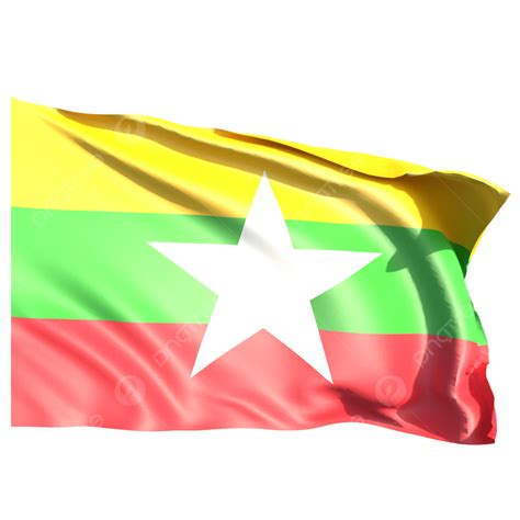Myanmar Flag Waving Myanmar Flag Waving Transparent Myanmar Flag
