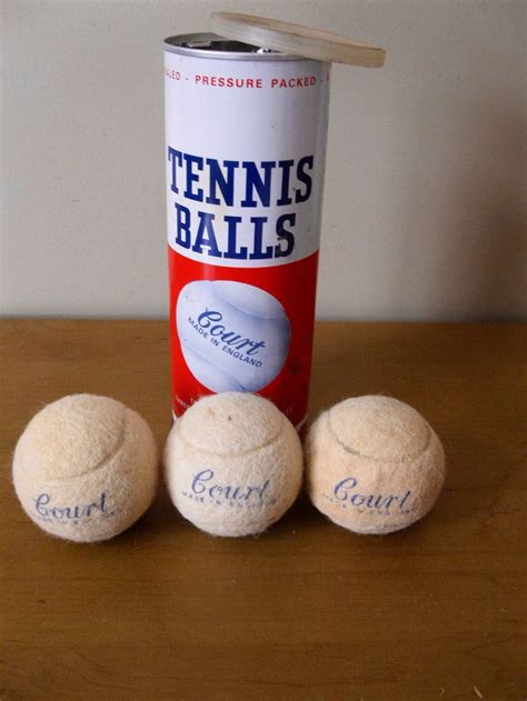 Vintage Court Tennis Balls With Can Made In England Tennis Etsy