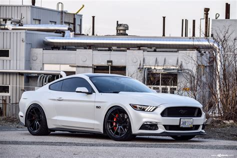 Neatly Tuned White Ford Mustang 50 — Gallery