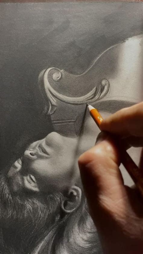 Realism Charcoal Drawing In Pencil Of Female Figure Video In 2021