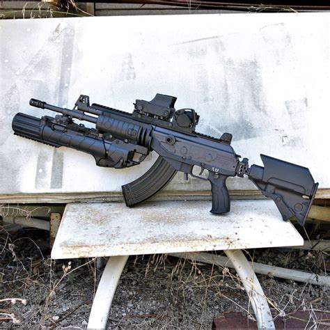 Galil Ace 32 In Caliber 762x39 With An Ace Gl 40 Underbarrel Grenade