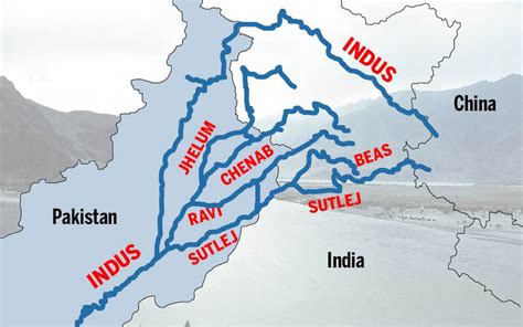 River Map Of India India River System Himalayan Rivers