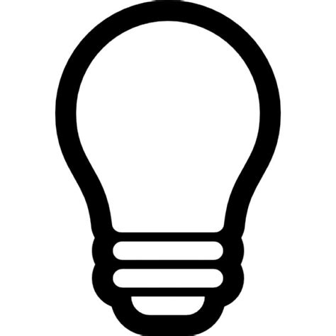 Light Bulb Outline Icons Free Download