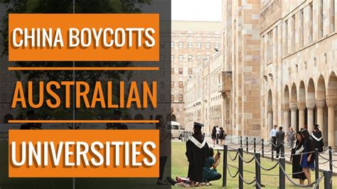 China Boycotting Aussie Universities Youtube