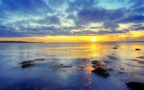 Free Images Nature Horizon Natural Landscape Reflection Sunset