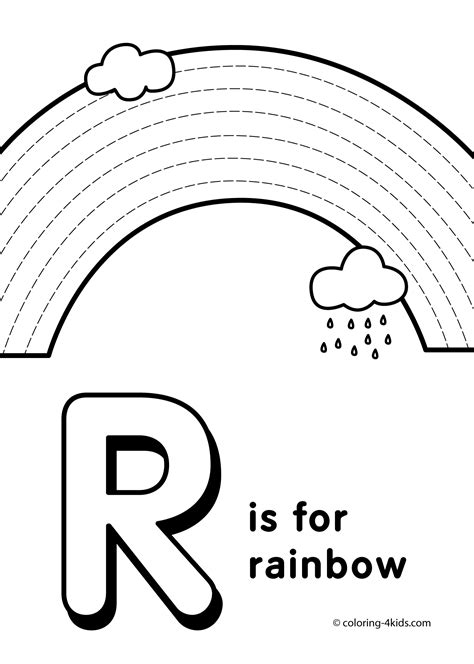 Letter R Coloring Pages Alphabet Coloring Pages R Letter Words For