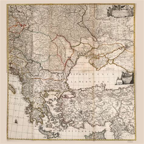 Ukraine Greece Turkey 1788 Homann 2 Old Map Reprint Fundraiser