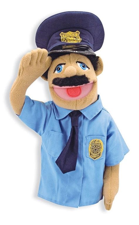 Melissa And Doug Police Officer Puppet Deluxe Hand Puppet 2551