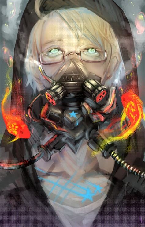 Alfred With A Very Sci Fi Looking Gas Mask Companion Piece To This