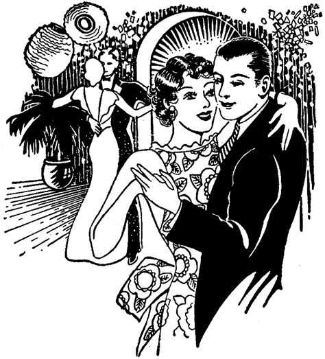 Vintage Ballroom Dancing Image The Graphics Fairy