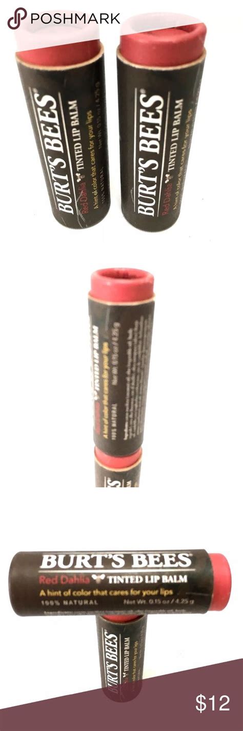 Check spelling or type a new query. 2 Pack Burt's Bees Red Dahlia Tinted Lip Balm 2 Pack Burt ...
