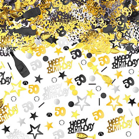 50th Birthday Confetti 50 Number Confetti 50th Party