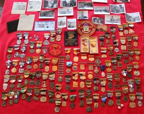 Usmc Marine Corps Officer Shooting Badge And Medal Pictures And Patch Lot