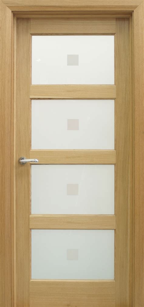 Contemporary 4 Lite White Oak Door (40mm) | Internal Doors ...