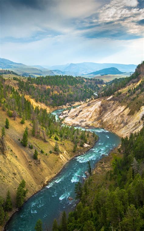 Free Download Landscape Yellowstone National Park River Wallpapers Hd